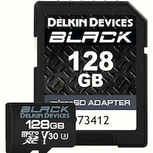 Delkin Devices 128 GB UHS-I V30 MicroSDXC Hafıza Kartı + Sd
