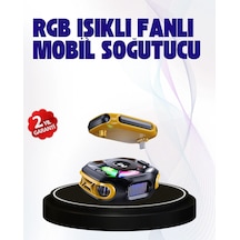 2000mah Bataryalı Kablosuz Taşınabilir Cihaz Soğutucu Sarı
