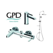 Gpd Mlb165 M Gildo Armatür Musluk + Batarya + Banyo Seti 3'lü Krom