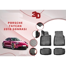 Porsche Taycan 3D Havuzlu Paspas 2018- Sonrası