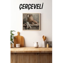 Ahşap Çerçeveli Mdf Kare Tek Tablo Kendi Tablo Setinizi Oluşturacağınız Liste Mutfak04 32 X 32 Çerçeveli Tx1106
