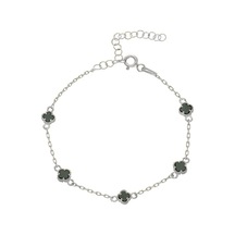 Yeşil Yonca Bileklik 718538 Silver Gümüş