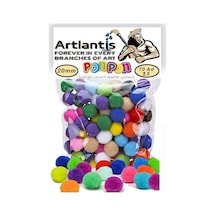 Ponpon 20 Mm 70 Li 1 Paket Karışık Renk Pon Pon 20 Mm Pompom 2 Cm Elişi Etkinliği Anasınıfı Kreş Okul Öncesi