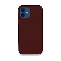 Apple iPhone Uyumlu 12 Kılıf Lansman Legant Silikon - Bordo İtdark7951