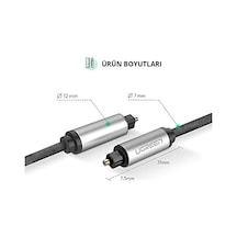 5.1 Dijital Toslink Optik Ses Kablosu 1.5 Metre