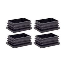 50X90 Mm Plastik Dikdörtgen Içe Geçme Profil Tapası Kutu 4 Ade