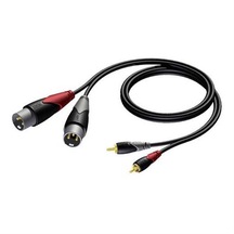 Procab Cla701 Çift Erkek Rca. Xlr Jacklı Ses Kablosu - 3M