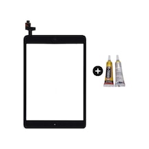 Apple Uyumlu iPad  Mini A1432-a1454-a1455 Hk Home Tuşlu Dokunmatik Siyah + B7000