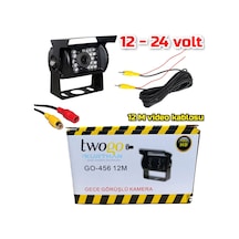Metal Kasa 18 Ir Led Araç Kamerası 12-24 Volt 12 M. Video Kablosu