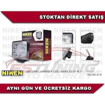 Niken Çalışma Led Lambası Off Road Gündüz Farı Sis Kare 27W 9 Led N11.1814
