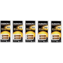 Duracell 312 Numara İşitme Cihazı Pili 5'Li Paket