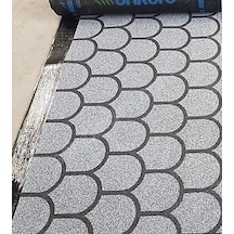 Arduazlı Kumlu Rulo Shingle Şingıl Membran, Gri, 4 Mm, Yonca Desen, 1 Rulo 10 M2