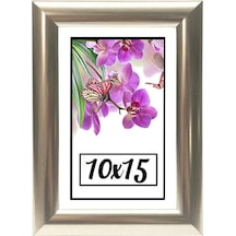 Hediyelik Çerçeve Dekorasyon Kişiye Özel Resim Çerçevesi 10x15 10x15-22-gümüş