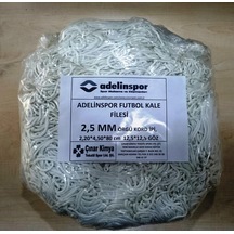 Adelinspor Futbol Kale Filesi 2.5 MM Kord Ip 4.5x2.20x0.8 M Çok Renkli