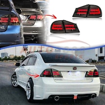Honda Civic Fd6 2006-2012 Bmw Dizayn Füme Ledli Arka Stop