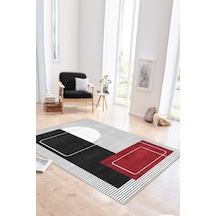 West Home Dijital Baskı Yıkanabilir Kaymaz Taban Leke Tutmaz Siyah Mutfak Halısı Salon Halısı Ve Yolluk Wh 579 Black