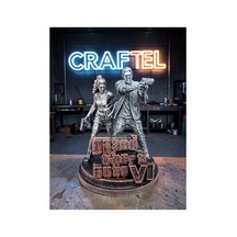 Gta 6 Lucia Ve Jason Koleksiyonluk Hobi Figürü - Gta Vı Logolu Biblo 10 Cm El Boyaması