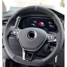 Fiat Punto Direksiyon Kılıfı Noktalı-Alkantara Mavi Yüzüklü 551680140