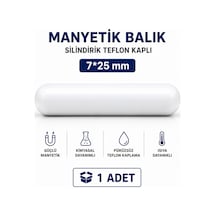 Manyetik Balık Silindirik Teflon Kaplı 7 25 Mm- 1 Adet