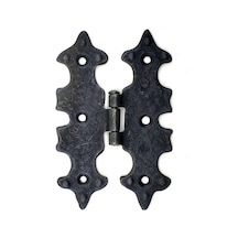 Antika Tarz Dekoratif Pirinç Lale Menteşe - 104x77 Mm, Oksit Ürün Adı