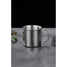 Çelik Katlanır Kulp Kahve Kamp Bardağı Fincanı cin573-2 2 Adet 330 ML