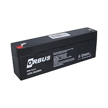 Orbus 12 Volt - 2.2 Amper Yatık Uzun Akü 178x34x60mm