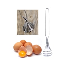 Paslanmaz Metal Mini Yumurta Çırpıcı & Karıştırıcı Krom