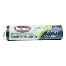 Polmix Endüstriyel Büyük Boy Çöp Torbası Siyah 65 x 80 CM