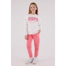 U.s. Polo Assn Kız Çocuk Beyaz Eşofman Takımı Beyaz