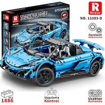 Reobrix Technic 11003-d 1/10 Mclaren 675lt Spider Araba Kumanda&motorlu Yaratıcı Yapı Blok Seti Building Blocks - 1886 Parça