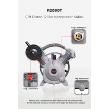 Çift Piston 12 Bar Kompresör Kafası I-r2090t