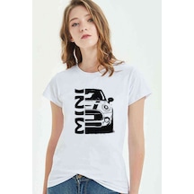 Mini Baskılı Beyaz Kadın Tshirt (534306063)