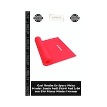 Özel Üretim Ev Sporu Plaka Minder Zemin Pedi Eva-6 Red 0,60 Mm Eva Plates Minderi Kırmızı