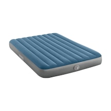 Intex Çift Kişilik Şişme Yatak - Queen Single-high Çıkarılabilir Şarjlı Pompalı 152x203x25cm Mavi