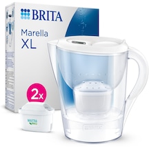 Brita Marella XL 2 x MAXTRA PRO ALL IN 1 Filtreli Su Arıtma Sürahisi Beyaz