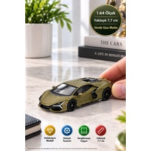 Mini Gt 1/64 Lamborghini Revuelto Verde Gea Matte Diecast Koleksiyon Model
