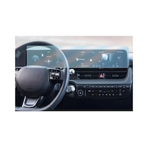 Hyundai Ioniq 5 Uyumlu Araç Ekran Koruyucu Multimedya Dijital Gösterge 9h Nano Kırılmaz Şeffaf
