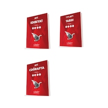 Limit Kurumsal Ayt Edebiyat + Tarih + Coğrafya Soru Bankası Seti 3 Kitap
