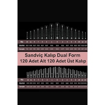 Dual Form Sandviç Kalıp Tırnak Kare Protez Tırnak Kalıp Üst From Kare-138