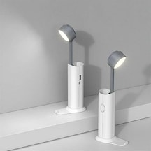 Unichrome Şarjlı Dokunmatik 20 Led Çalışma Okuma Işığı Masa Lambası Ayarlanabilir Parlaklık Powerbank 1200mah 10 Parça Siyah