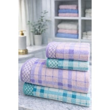 Özdilek Weave Best Set Hamam Takımı Yeşil-lila Çok Renkli