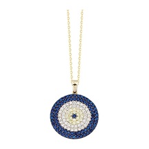 Nazar Boncuk Altın Kolye Sosyete 14K Gold 2,0 Cm