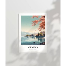 Çerçevesiz Poster Alplerin Ve Gölün Zarafeti