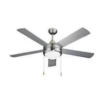 Vanti 60w 140cm 52inç Avizeli Gümüş Metal 5 Kanatlı Tavan Vantilatörü Kcf288