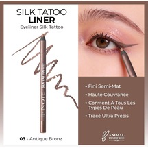 Cosmetics Silk Tattoo Liner Suya Dayanıklı İpeksi Jel Göz Kalemi - 03 Antique Bronze