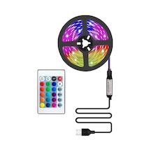 Ct-4566 Tv Arkası Usb Rgb Şerit Led Set 3 Metre Tak Çalıştır RGB