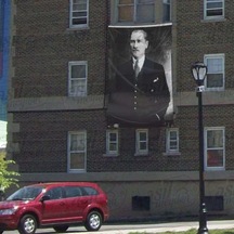 Takım Elbiseli Sivil Gazi Mustafa Kemal Atatürk -siyah Beyaz Portre -poster Cephe Bayrak - 300x450cm 1