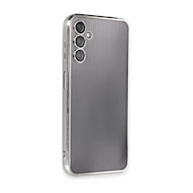 Samsung Galaxy A14 4g Uyumlu Kılıf Lensli Silikon - Gümüş