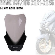 Nmax 125/155 2021-2024 Cam Siperlik 58 Cm Füme Renk İthal Füme