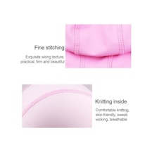 Dm Çocuk Su Geçirmez Saç Bakım Pu Kaplamalı Karikatür Desenli Yüzme Bonesi Pembe Ayı Pembe